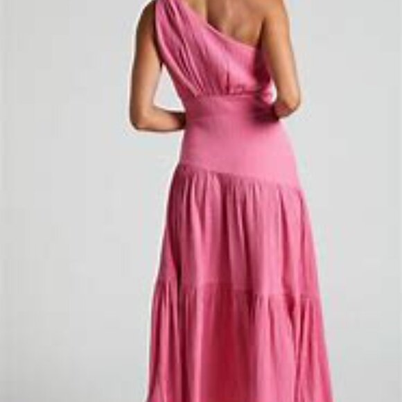 One Shoulder, pink, Celestia Dress by Showpo, US size 8. - Picture 3 of 3